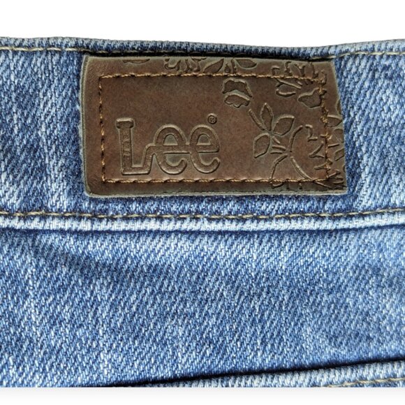 Lee Relaxed Fit Straight Leg at the Waist High Rise Denim Jeans Size 18 Medium - Picture 7 of 14